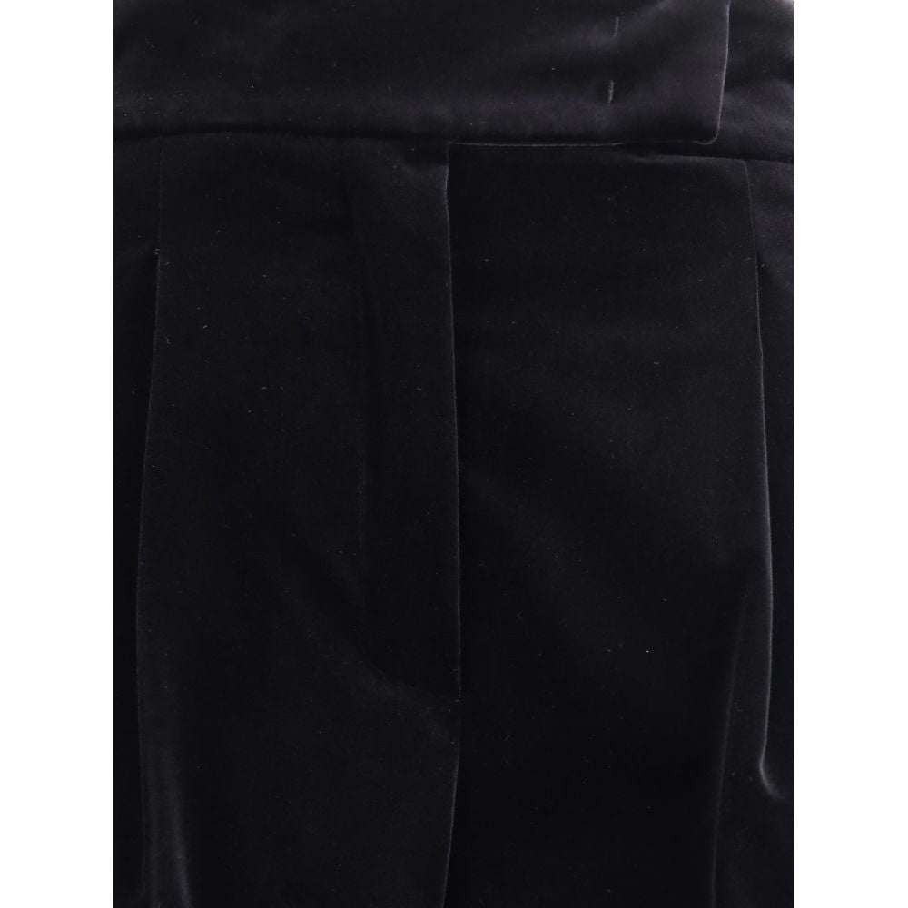 Max Mara – Samthose mit weitem Bein