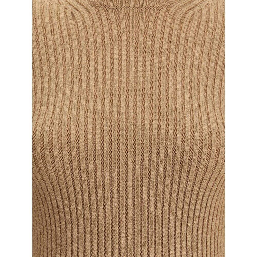 Max Mara Geripptes Langarm-T-Shirt