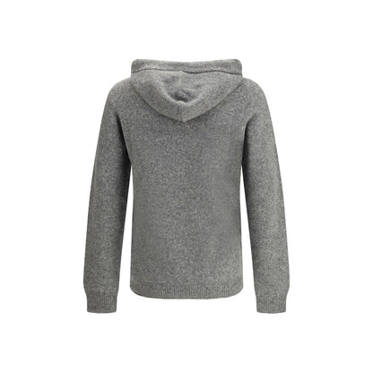 Roberto Collina Gray Cashmere Hoodie