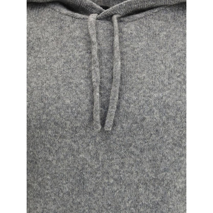 Roberto Collina Gray Cashmere Hoodie