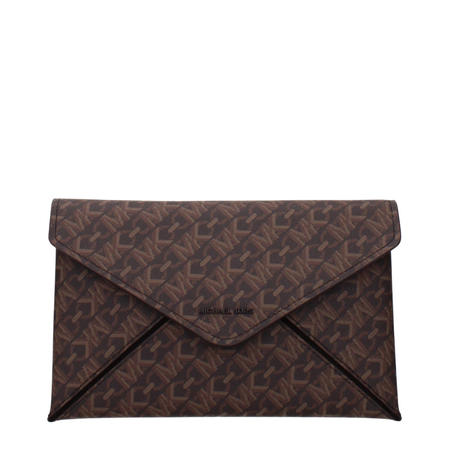 Michael Kors Clutch-Tasche aus braunem Stoff