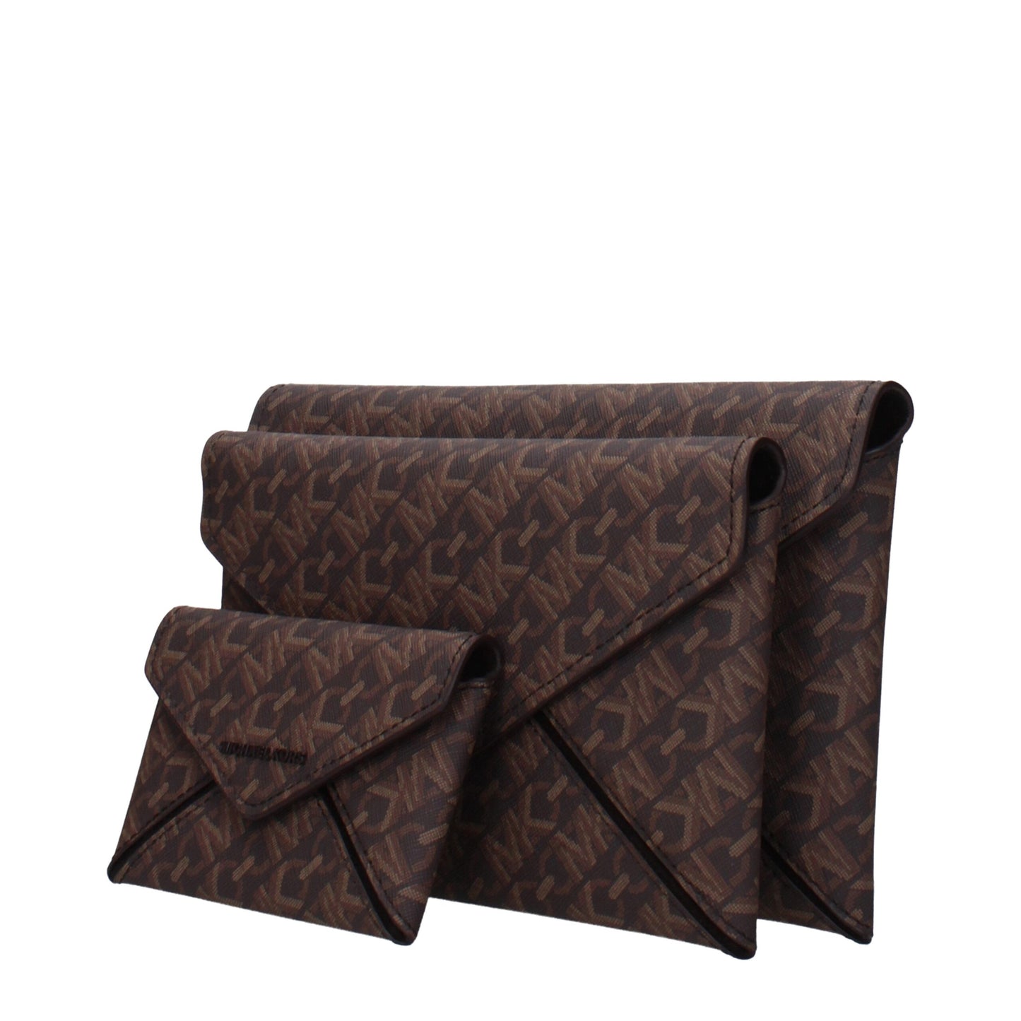 Michael Kors Clutch-Tasche aus braunem Stoff