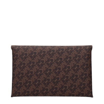 Michael Kors Clutch-Tasche aus braunem Stoff