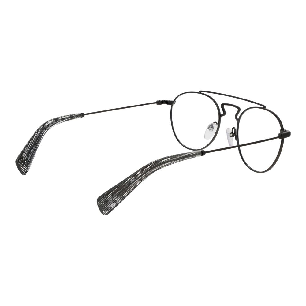 Yohji Yamamoto Schwarze Herren-Brillenfassung