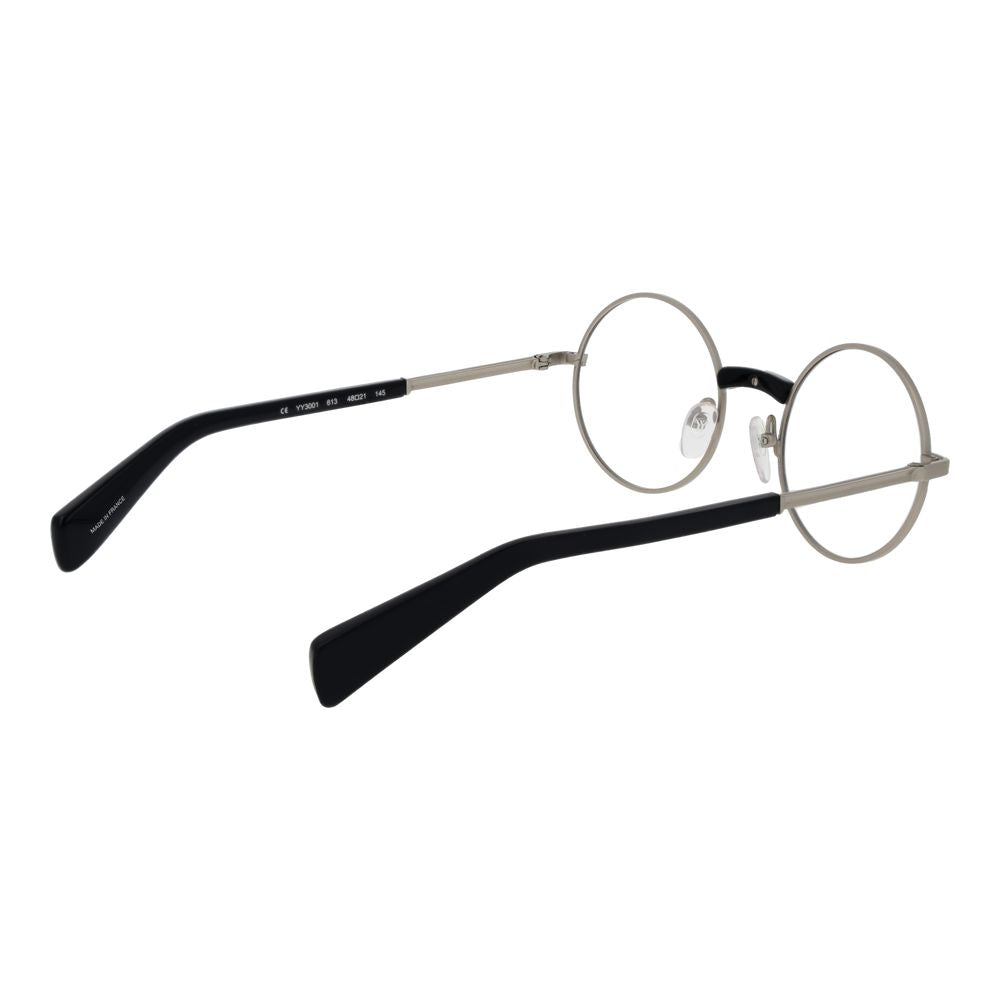 Yohji Yamamoto Silberfarbenes Unisex-Brillengestell
