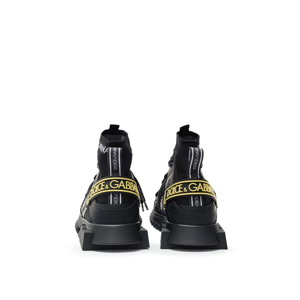 Dolce &amp; Gabbana – Schwarzer High-Top aus technischem Material
