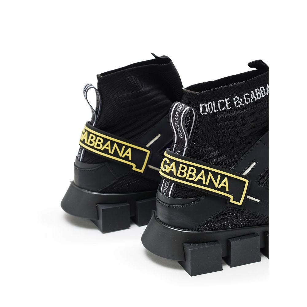 Dolce &amp; Gabbana – Schwarzer High-Top aus technischem Material