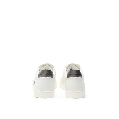 Dolce &amp; Gabbana – Weiße Ledersneaker