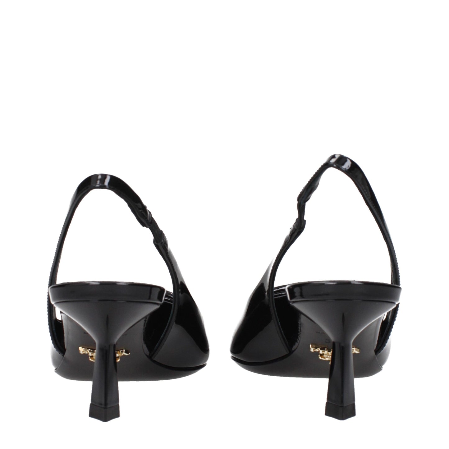 Prada – Schwarze Pumps aus Leder mit mittlerem Absatz