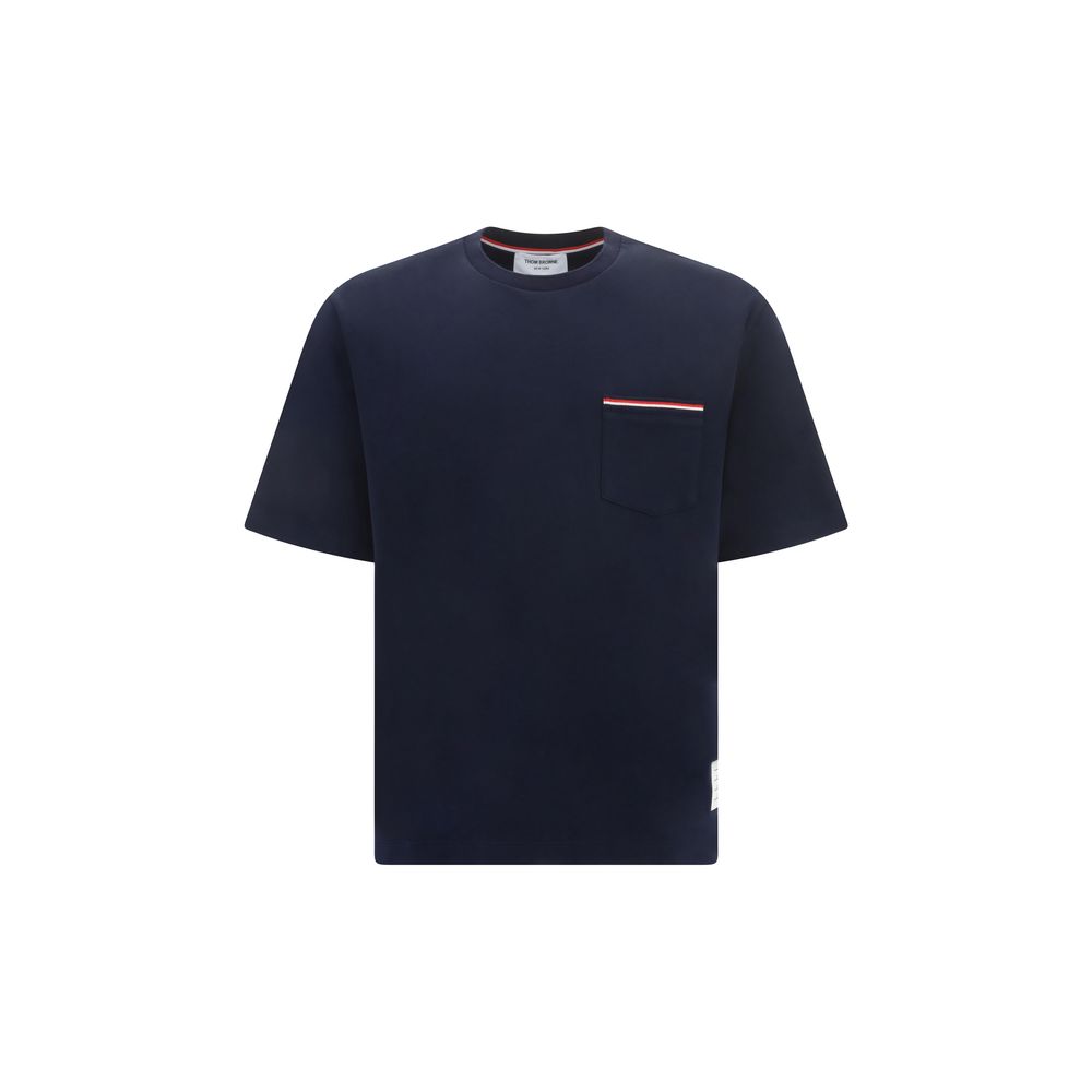 Thom Browne Blue Cotton T-Shirt
