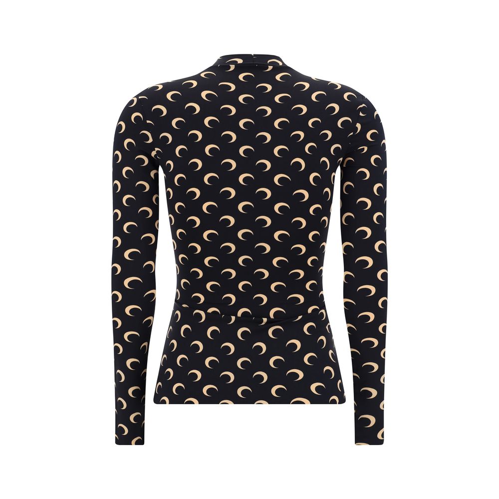 Marine Serre Moon Langarm-Top