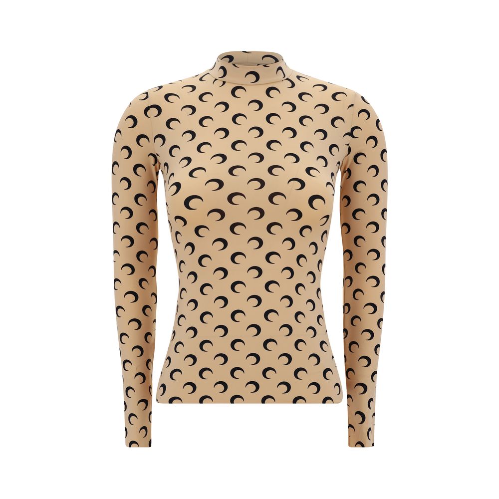 Marine Serre Moon Langarm-Top