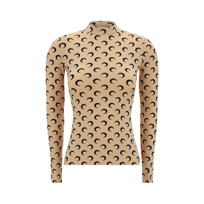Marine Serre Moon Langarm-Top