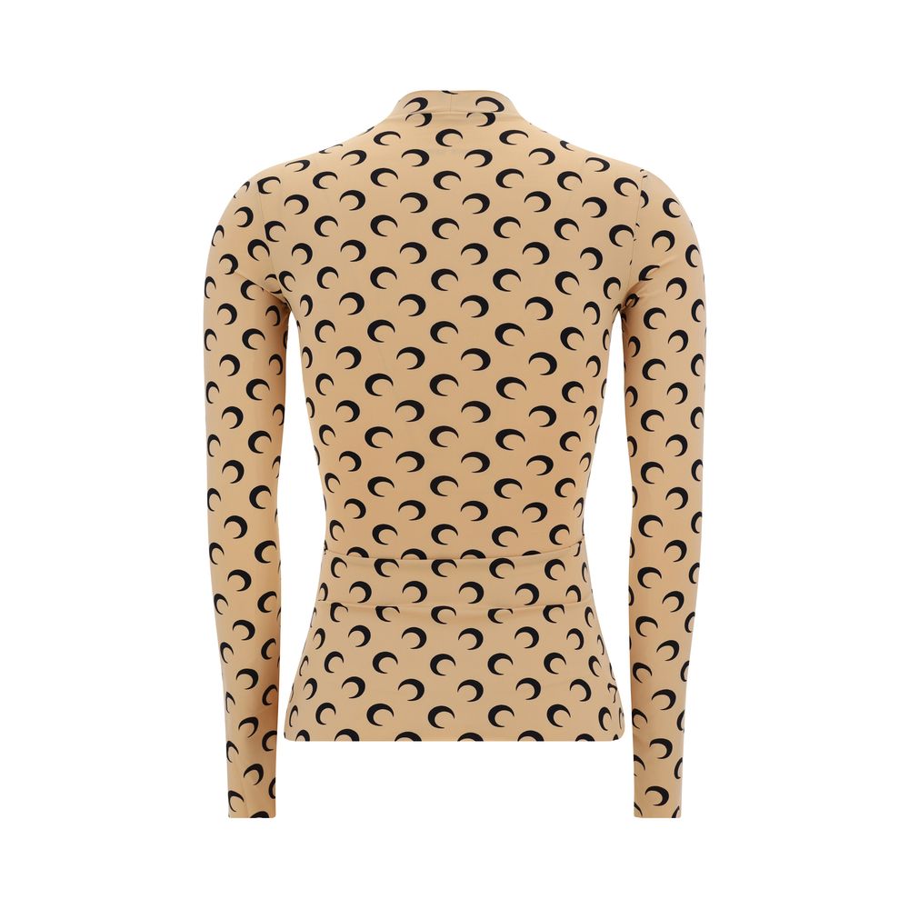 Marine Serre Moon Langarm-Top