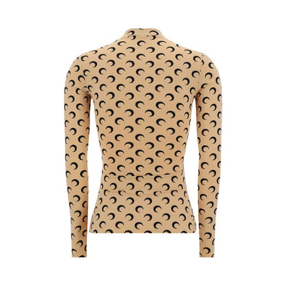 Marine Serre Moon Langarm-Top
