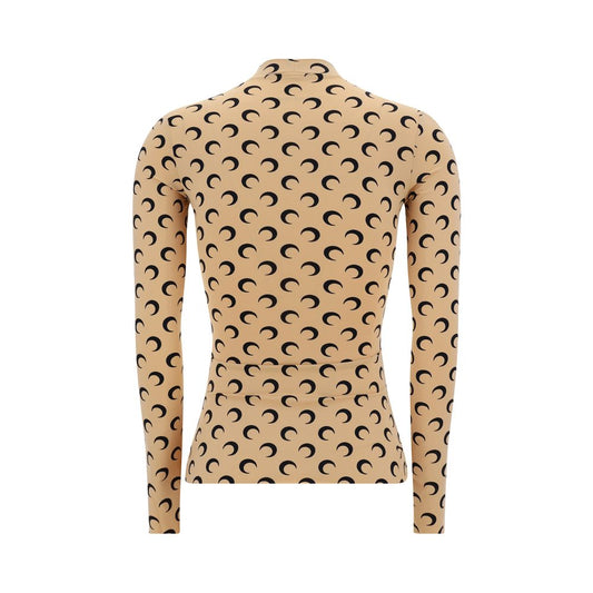 Marine Serre Moon Langarm-Top