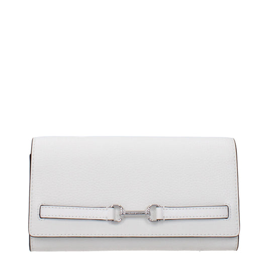 Michael Kors – Clutch aus weißem Leder