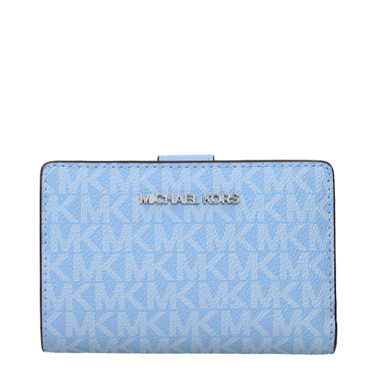 Michael Kors Hellblaue Ledergeldbörsen