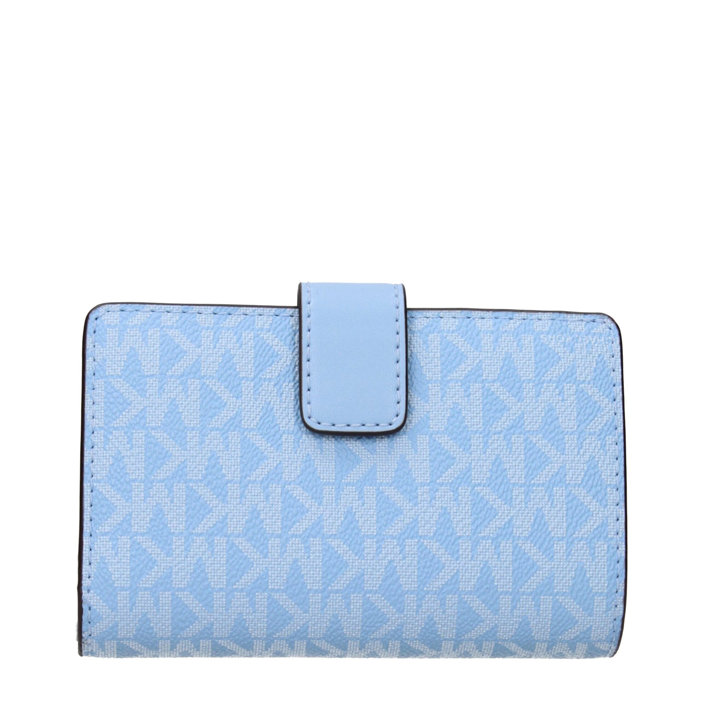 Michael Kors Hellblaue Ledergeldbörsen