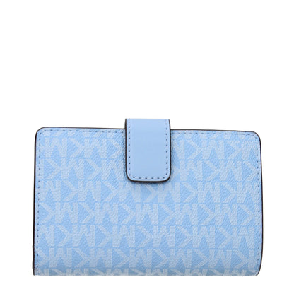 Michael Kors Hellblaue Ledergeldbörsen