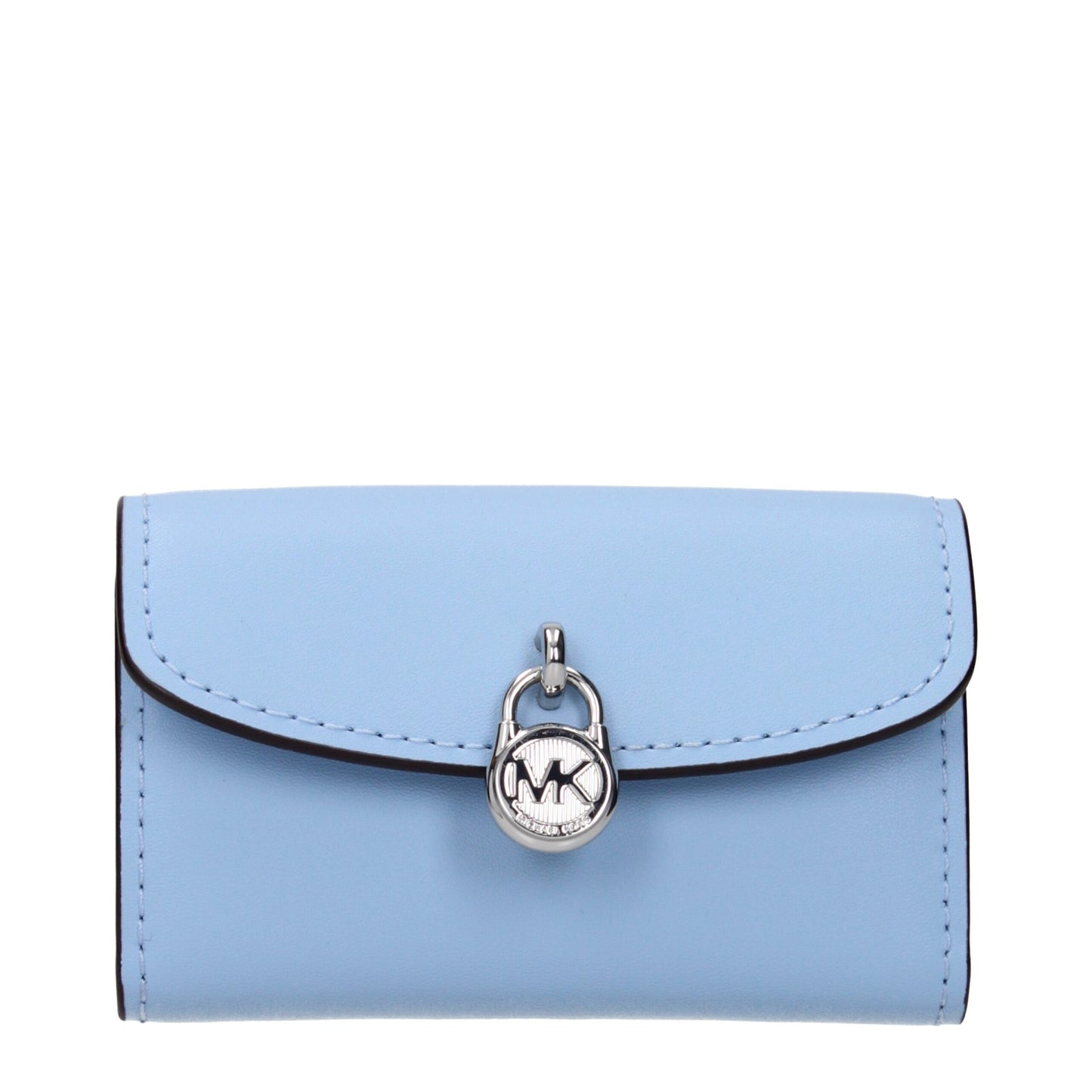 Michael Kors Hellblaue Ledergeldbörsen