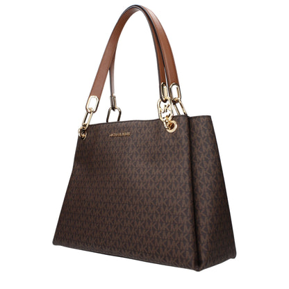 Michael Kors – Schultertaschen aus braunem Stoff