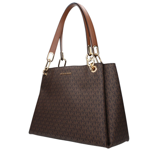 Michael Kors – Schultertaschen aus braunem Stoff