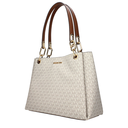 Michael Kors Beige Stoff-Umhängetaschen