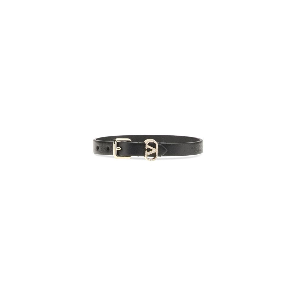 Valentino Garavani Armband aus schwarzem Kalbsleder (Bos Taurus)