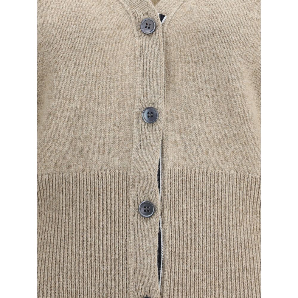 Thom Browne Bicolor Wool Cardigan