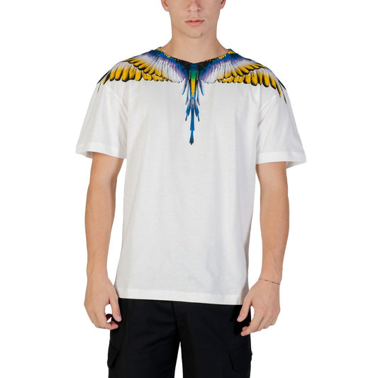 Weißes Baumwoll-T-Shirt der Grafschaft Mailand