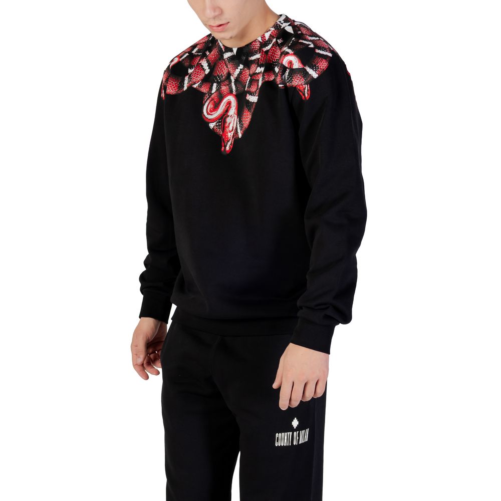 County of Milan Black Cotton Sweatshirt