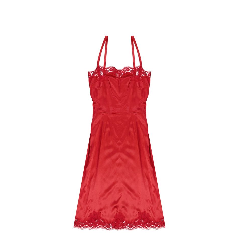 Dolce & Gabbana Lace Rouches Dress