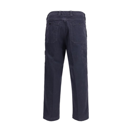 Stone Island Purple Cotton Casual Pants