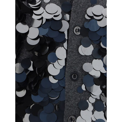 Sacai Gray Wool Cardigan