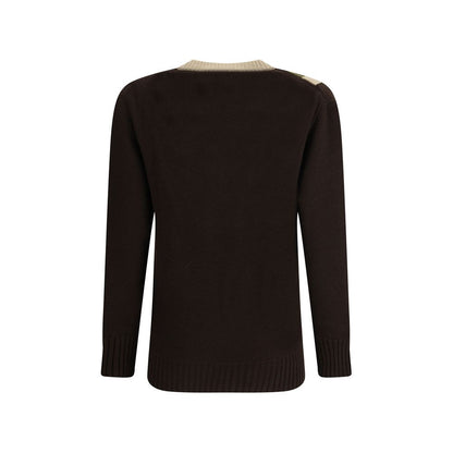 Valentino Beige Fleece Wool Sweatshirt