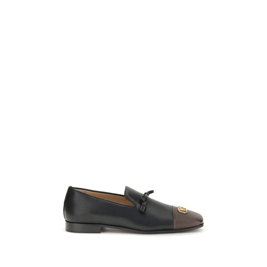 Valentino Garavani – Slip-On-Loafer aus schwarzem Leder