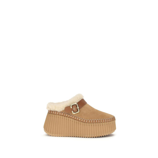 Chloé Nama Wedge Mules