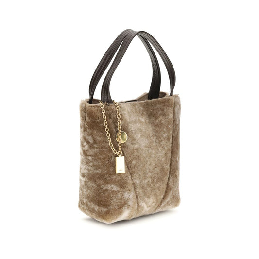 Chloé Beige Fur Shoulder Bag