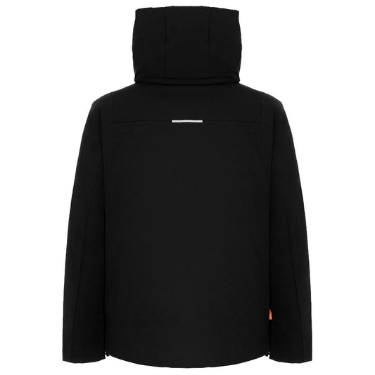 Suns Black Polyester Jackets & Coat