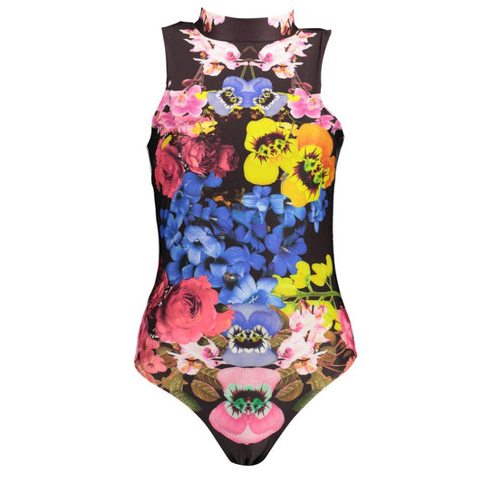 Desigual Schwarzer Polyester-Bodysuit