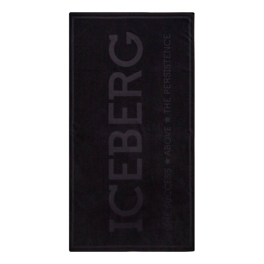 Iceberg Black Cotton Swimwear