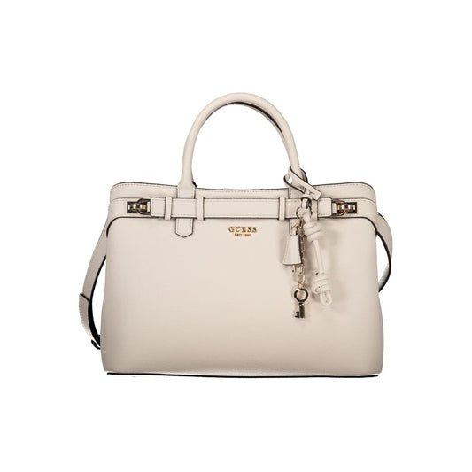 Guess Jeans Beige Polyethylen Handtasche