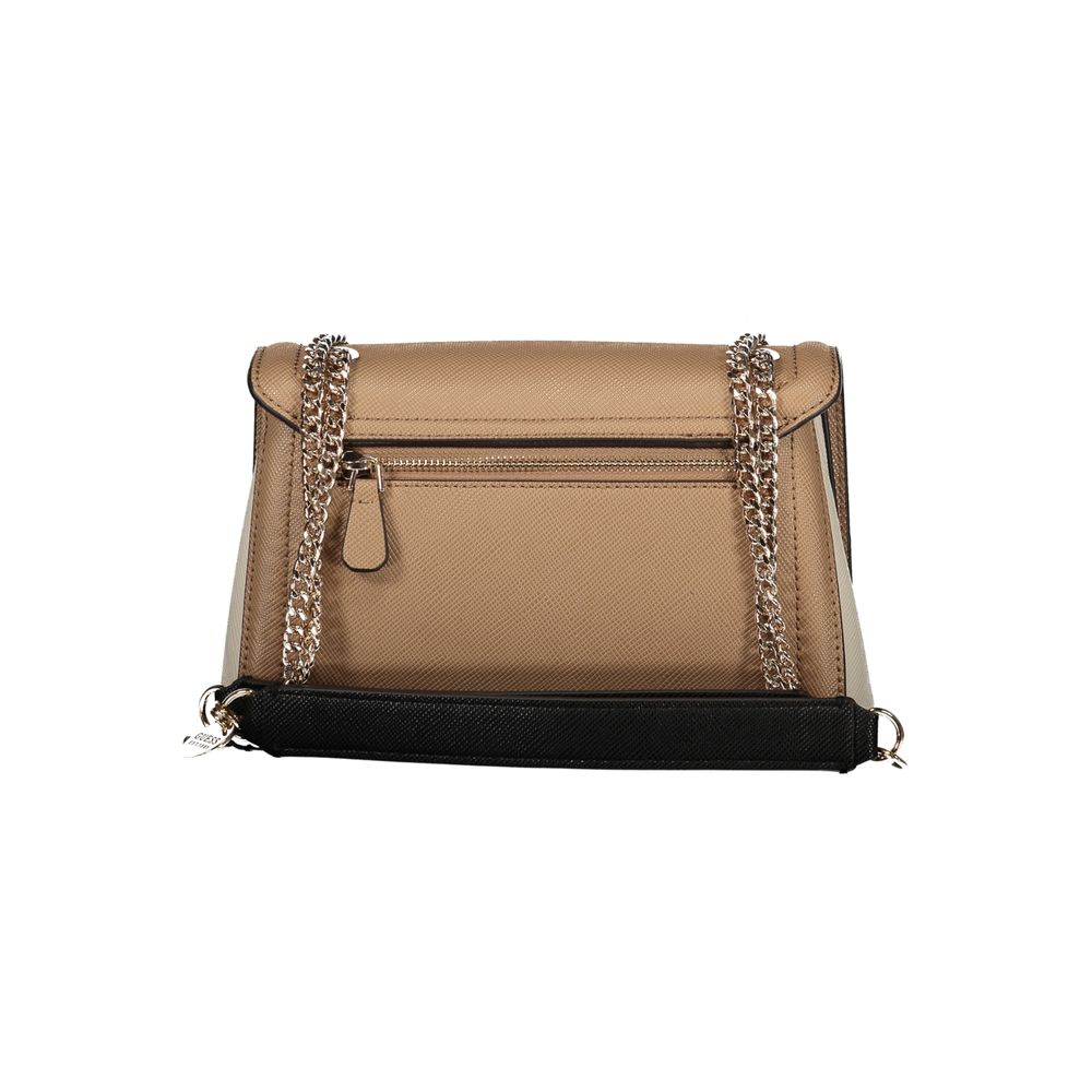 Guess Jeans – Handtasche aus Polyethylen in Braun