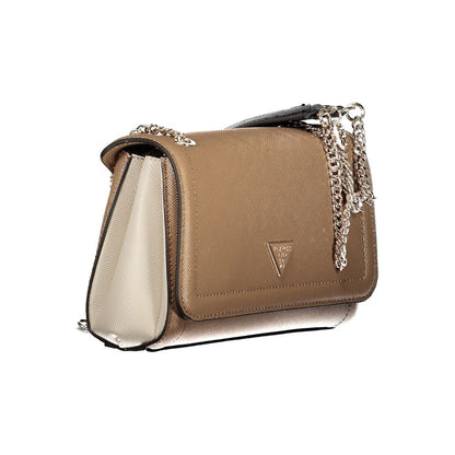 Guess Jeans – Handtasche aus Polyethylen in Braun