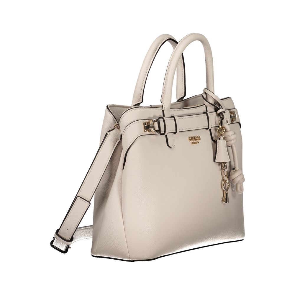 Guess Jeans Beige Polyethylen Handtasche