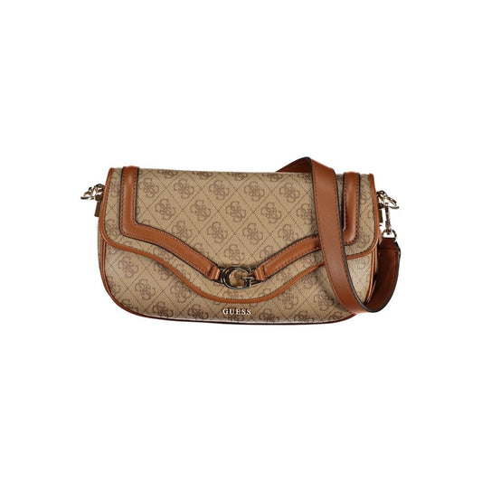 Guess Jeans Beige Polyethylen Handtasche