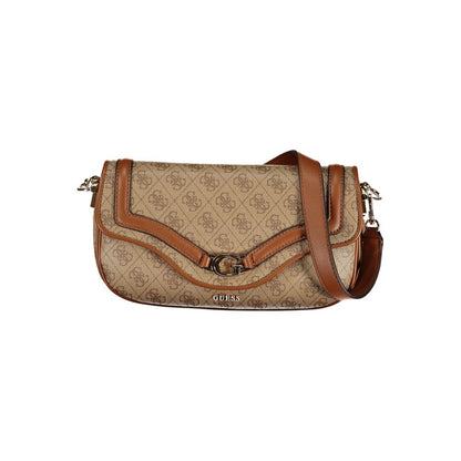 Guess Jeans Beige Polyethylen Handtasche