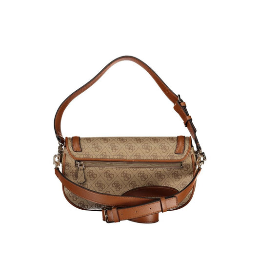Guess Jeans Beige Polyethylen Handtasche