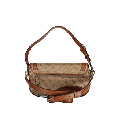 Guess Jeans Beige Polyethylen Handtasche